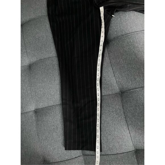 NINE WEST Black & Tan Striped Elastic Waist Pants Size XL - Picture 10 of 12